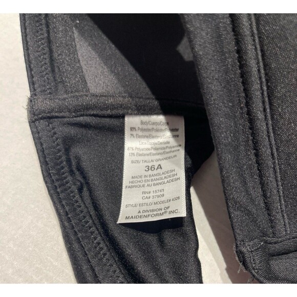 Maidenform Girl Girls' Soft Comfort Lace
Back Pullover Bra Black Size 36A New - Picture 4 of 5